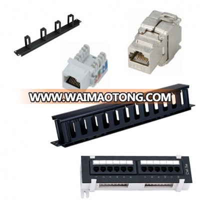 cable organizer patch panel, keystone jack,cable management