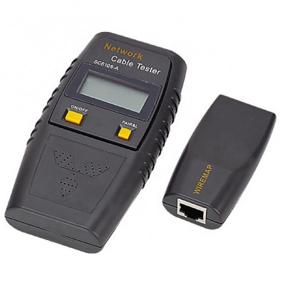 Multi-function cable tester with LCD