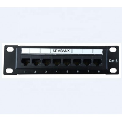 CAT6 8 port patch panel,CAT5E CAT6 8 port patch panel