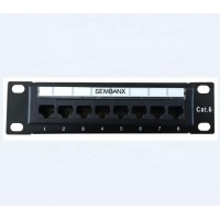 CAT6 8 port patch panel,CAT5E CAT6 8 port patch panel