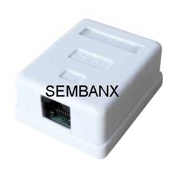 Surface mount box CAT5E UTP 1 port