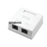 CAT5E UTP RJ45+RJ11 surface mount box