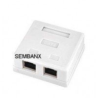 CAT6 FTP 2 ports RJ45 surface mount box